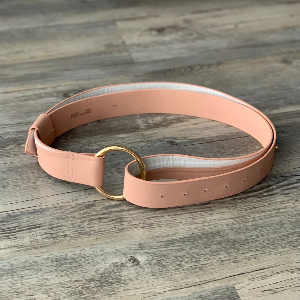 Diane Von Furstenberg DVF Origami Leather Belt